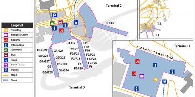 Kairo mednarodno letališče zemljevid