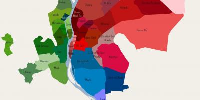 Kairo soseski zemljevid