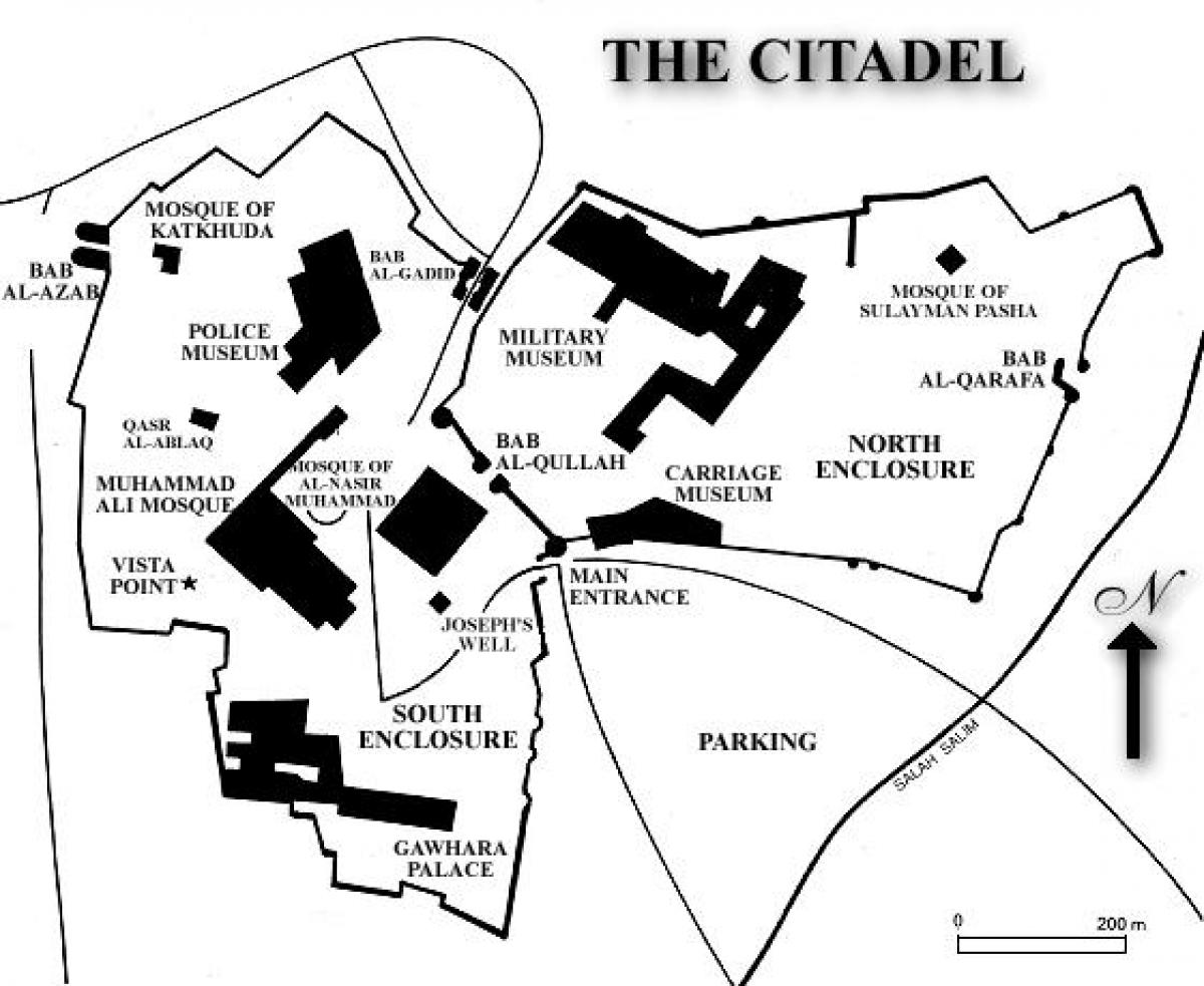 Zemljevid kairu citadela