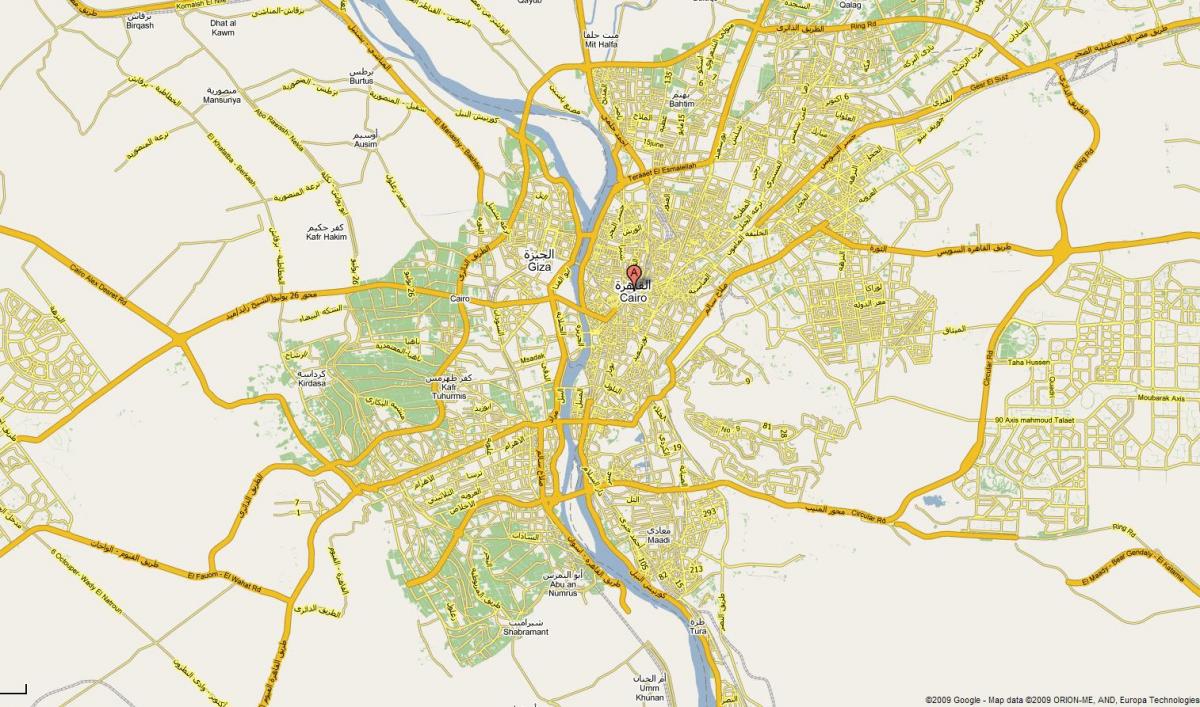 kairo mesto zemljevid