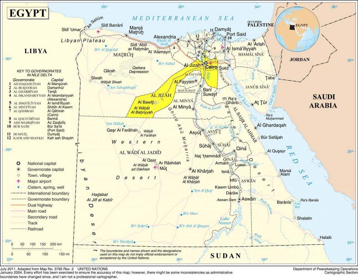 Zemljevid večjo kairu