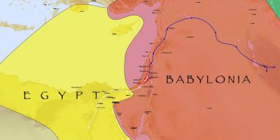 Zemljevid babylon egipt
