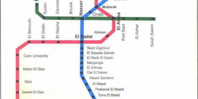 Kairo zemljevid podzemne železnice